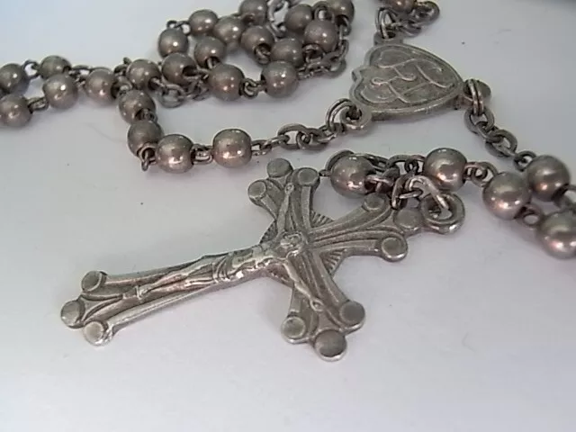 Rosenkranz  Kreuz Jesus 925 Silber