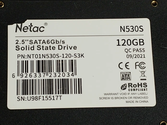 NETAC N530S NT01 N530S120S3K 120 GB SATA III 2.5 in Solid State Drive 22.03 PicClick UK