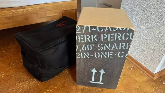 Schlagwerk Cajon Black Edition 2inOne (Large) mit Transporttasche