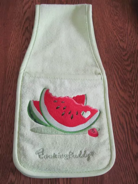 Horno bordado para toallas y ollas Mitt compañero de cocina de Campanelli sandía