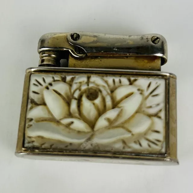 Colibri Kreisler Made in West Germany Vintage Lighter - Mother of Pearl Rose