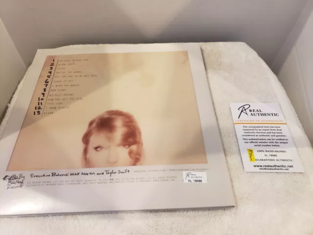 Taylor Swift 1989 Signed LP Record Vinyl Autographed With COA HTF 3