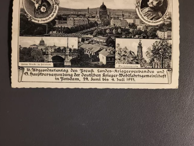 D. Reich 1936 Ansichtskarte 16. Abgeordnetentag des Preuß. Landes-Kriegsverbande 2