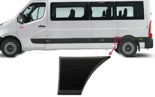 Moulures Latérales INLY Compatibles Master III / Movano B / NV400 (2010-2024) – Bande Protection Noire – Réf. 768180129R / 7688190129R