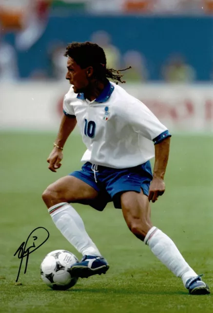 Fabrizio Ravanelli Signed 12X8 Photo Italy Autograph AFTAL COA (9054) 