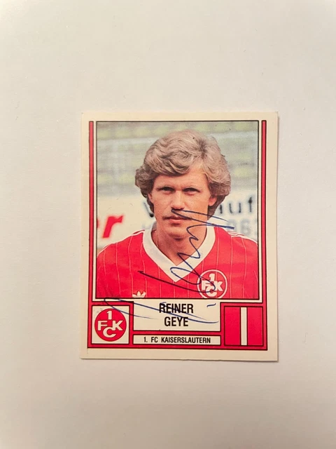 Carte Autographe H. Günther 1 FC Kaiserslautern 1981-82 – Originale