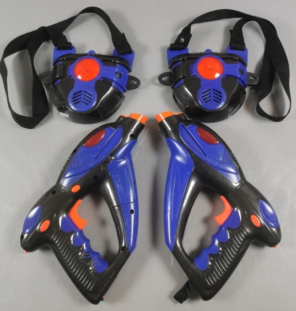 SYSTEME DE JEU LASER marque TOYMAX 1998 Laserchallenge V2 Pistolet Blastshield T