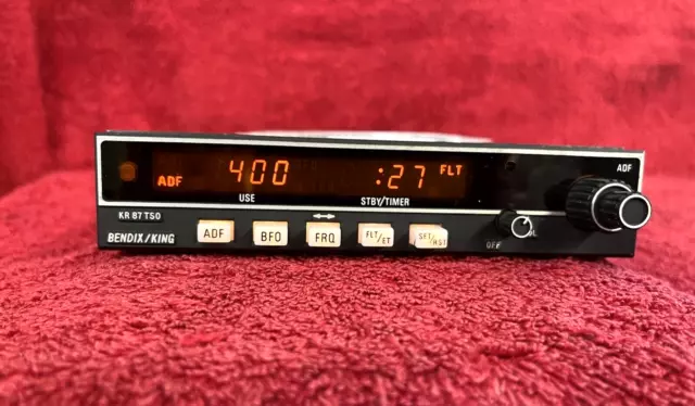 Bendix King KR 87 ADF Receiver P/N 066-1072-00 Bench Tested with FAA 8130-3 Form