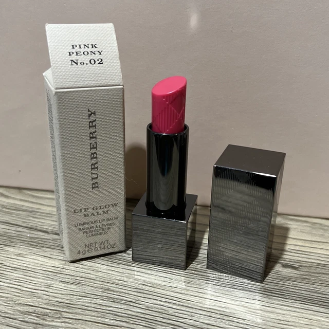 BURBERRY LIP GLOW BALM in Pink Peony No.  02 BNIB