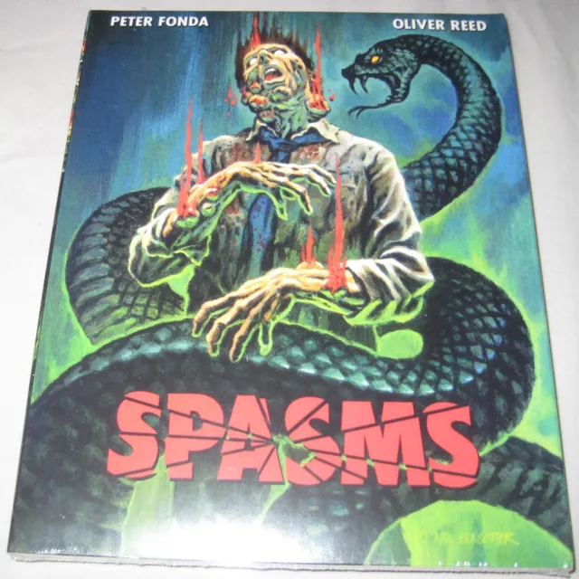 Spasms Blu-ray Disc With Slipcover Oliver Reed 1983 Peter Fonda NEW OOP USA