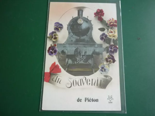 Cpa Belgique /  Un Souvenir De Pieton "