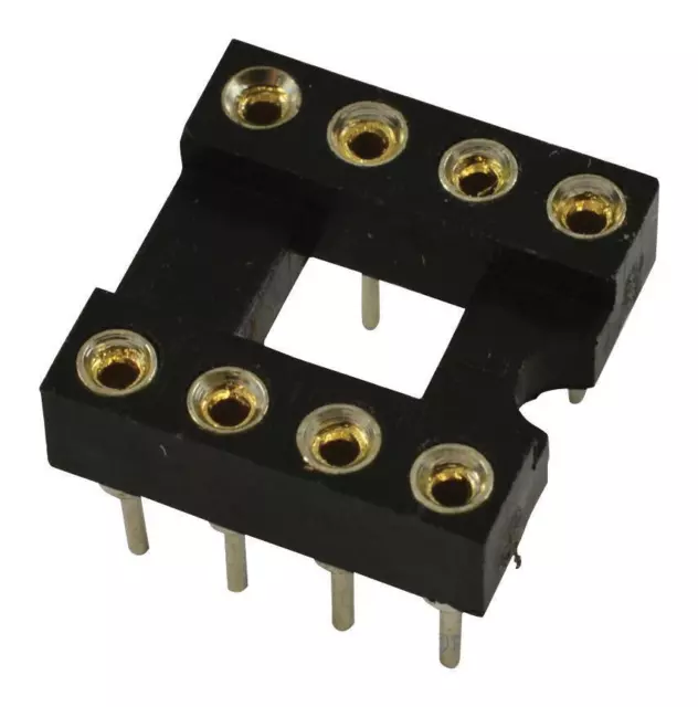 IC Socket, DIL, 0.3&quot;, 8 Way, Turned Pin - SPC15525