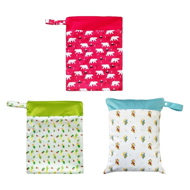 Baby Cloth Diaper Wet and Dry Bag Portable Hanging Beach Pool Baby Nappy Storage