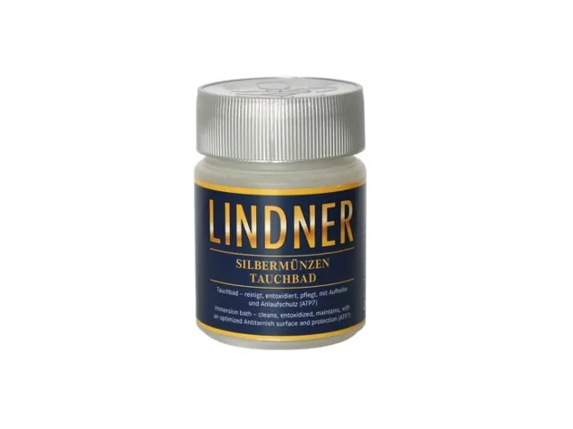 SILBER-Münzbad-Reinigungsbad-Tauchbad-250ml LINDNER-8092 für Münzen Schmuck