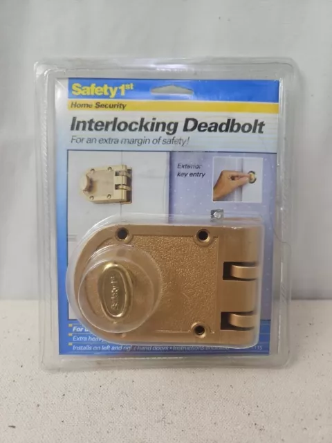 Safety 1st Heavy Duty Interlocking Deadbolt Left And Right Exterior Inward Swing