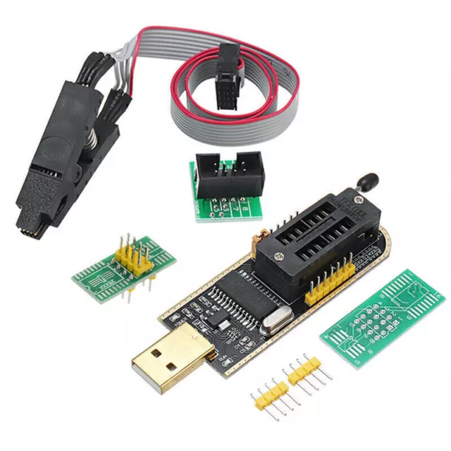 Programador de BIOS USB flash CH341A 24 25 serie EEPROM con SOIC8 LOVE