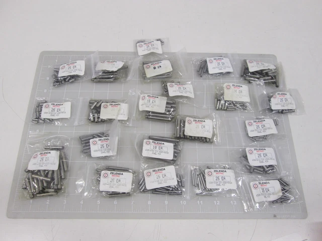 Lot of 273 Zelenda Metric Hardened Steel Pins T63257