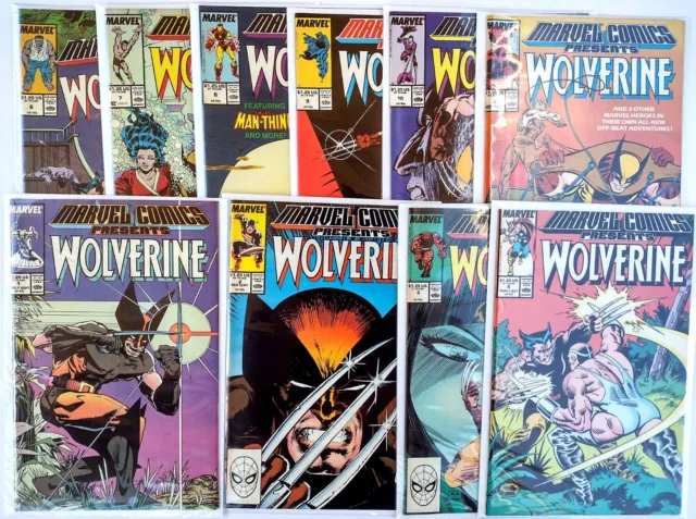 Marvel Comics Presents lot #1 2 3 4 5 6 7 8 9 10 Wolverine Key NM 1st appearence