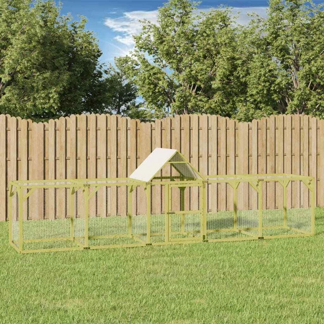 Poulailler 500x100x150 cm Bois de pin massif imprégné