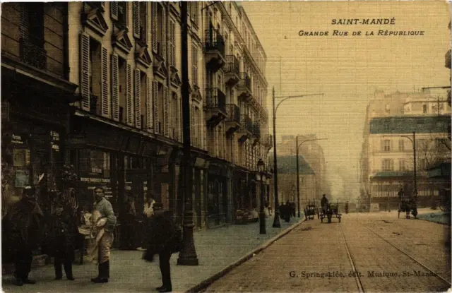 CPA AK St-MANDÉ Grande Rue de la République (672413)