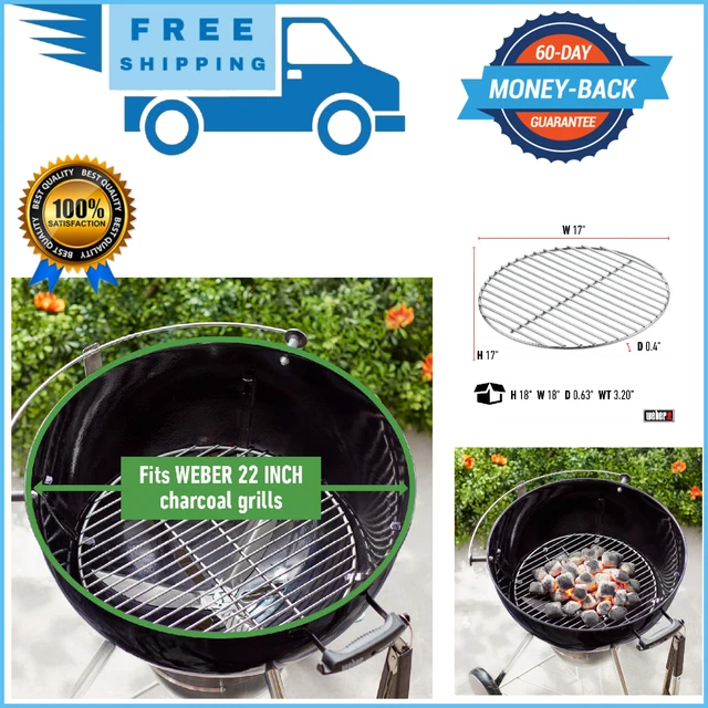 CHARCOAL GRATE GRILL Replacement For 22” Weber 22 1/2" One Touch Bar B
