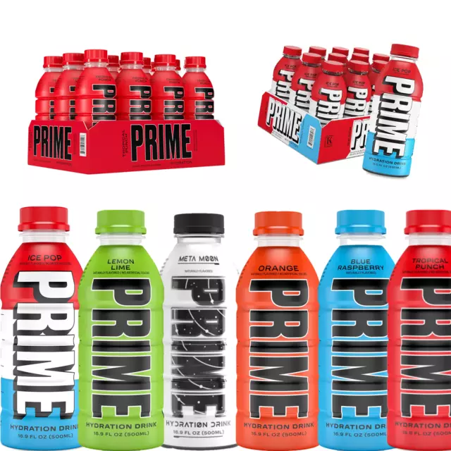 Prime Bebida Hidratante Con Bcaas Sabores 500 Ml Prime Prime Hydration Ice  pop