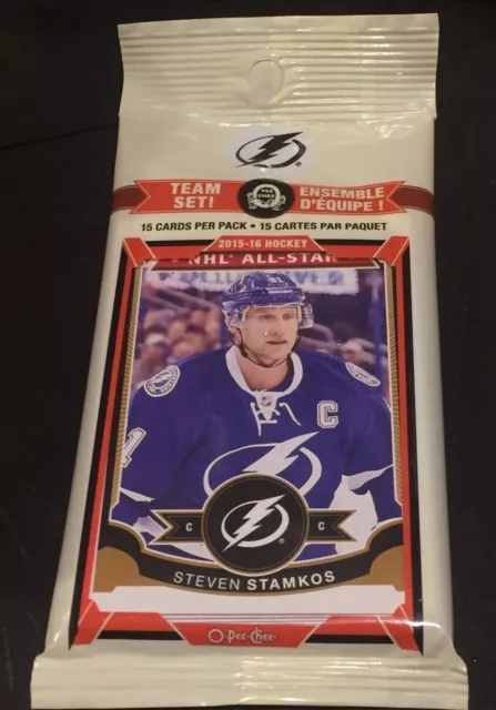 TAMPA BAY LIGHTNING 2015-16 UD O-Pee-Chee Hockey FACTORY Team SET Pack 15 Cards