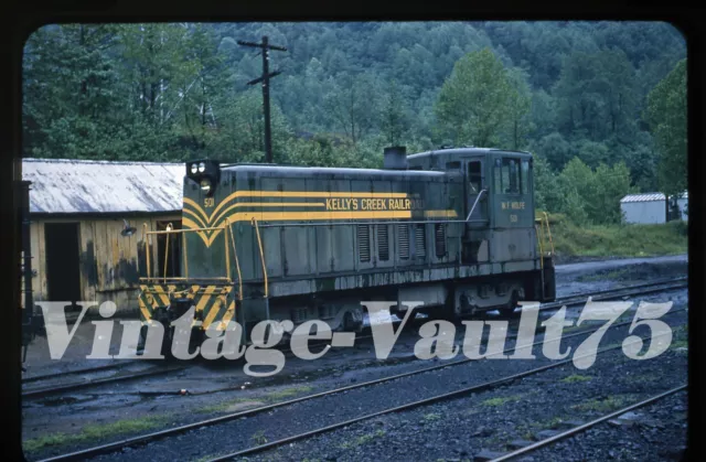 Original Slide Kelly's Creek Railroad 501 Dundon West Virginia Kodachrome 1958
