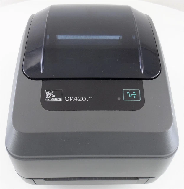 ZEBRA GK420T THERMAL Label Printer No Power Supply for Parts or Repair