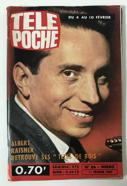 ►Tele Poche N°56 - 1967 - Albert Raisner - Compagnons De La Chanson - Vidocq