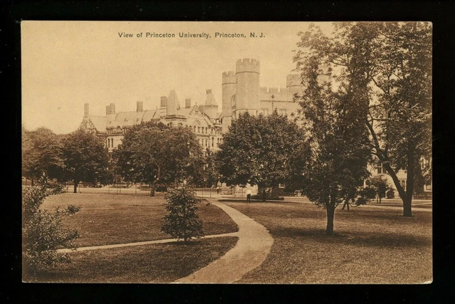 Princeton University, New Jersey NJ postcard View of Campus Vintage