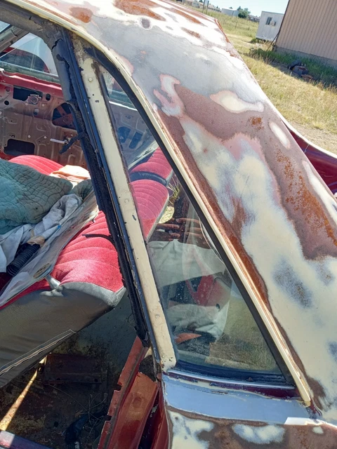 1978-1987 El Camino Rear Cab Quarter Glass Window B Pillar Lh Left Side Nice 3