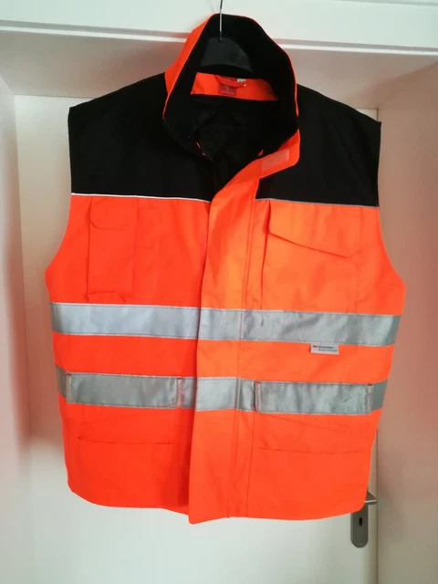 Engelbert & Strauss  Warnschutz-Weste mit Innenfutter orange Gr. M