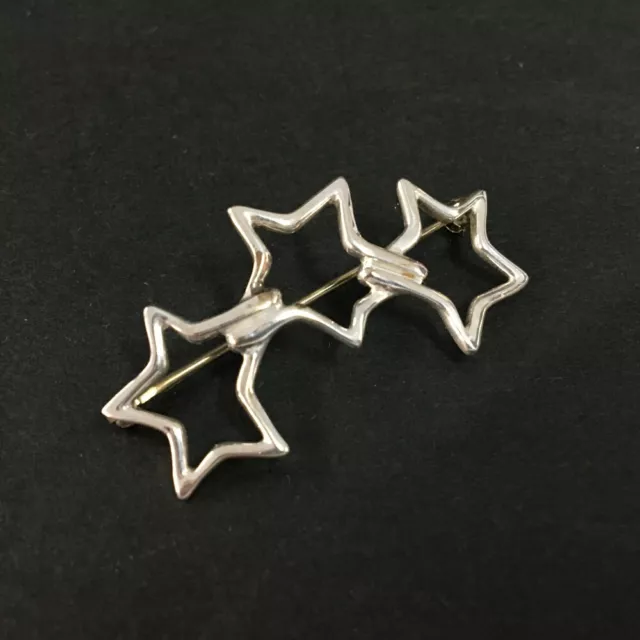 TIFFANY&CO. Broche de plata 925 triple estrella/9X0055