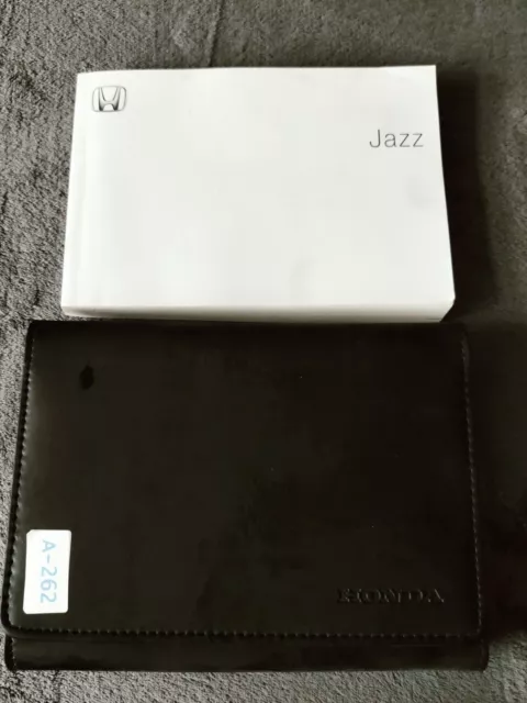 Genuine Honda Jazz 2001-2005 Owners Manual Handbook Wallet Pack A-262