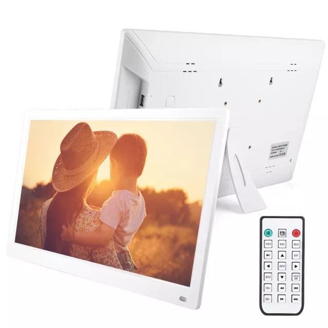 XCLT-1730IPS 17.3 HD Screen Digital Photo Frame Electronic Album White AU Kit