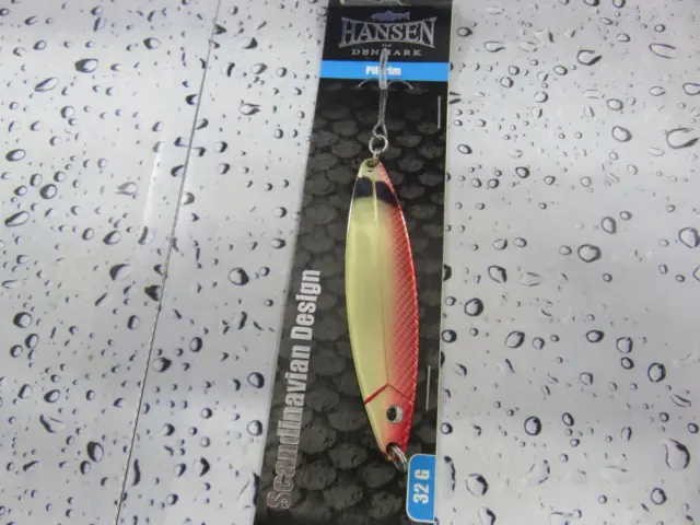 HANSEN PILGRIM SILVER RED SD 8.9cm 28g Spinning Lure Spoon Sea Trout Salmon  Bass £4.39 - PicClick UK