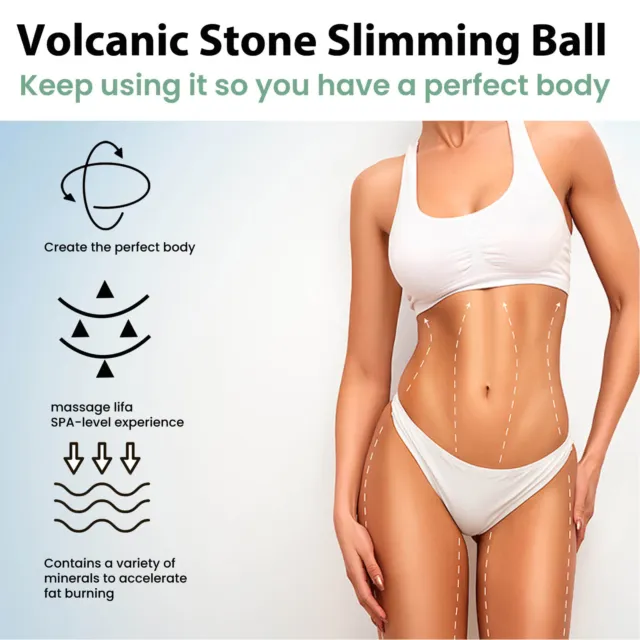 Volcanic Stone Body Sculpting Ball Oil Absorbant Volcanic Roller Pour Le Corps