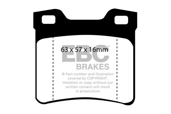 EBC Greenstuff Rear Brake Pads for Peugeot 406 2.2 TD (2000 > 04)