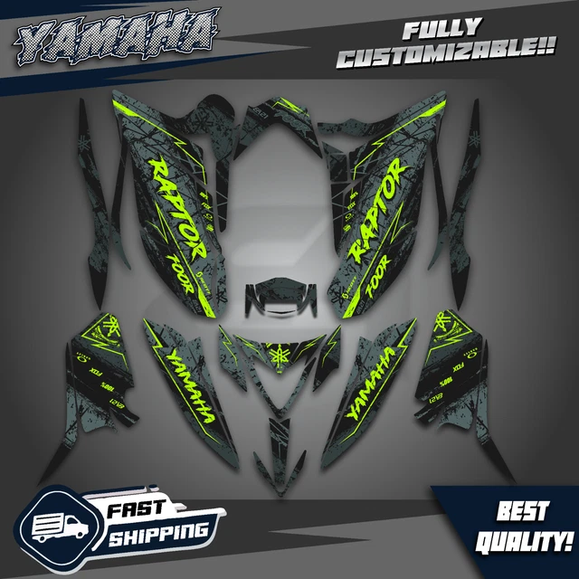 Yamaha YFM 700 Raptor Graphic Kit - Special Yellow Edition - Motorcycle Graphic Kit Shop