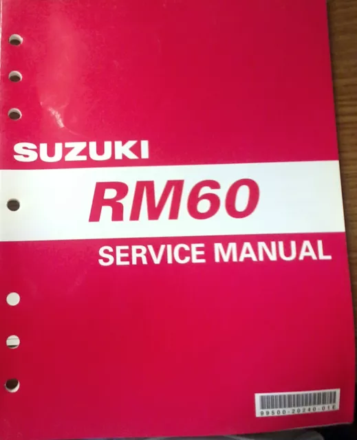 2003 Suzuki RM60 Owner's Service Manual 99500-20240-01E