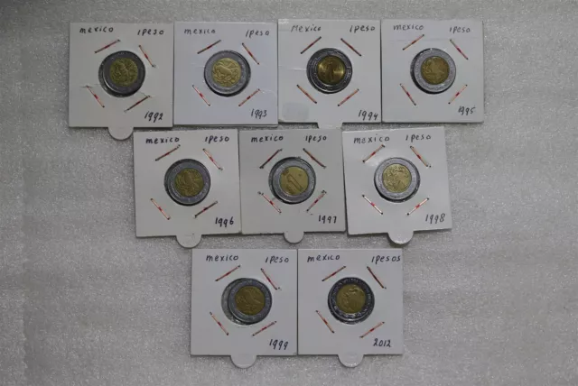 🇲🇽 Mexico 1 Peso Coin Collection B49 #1884