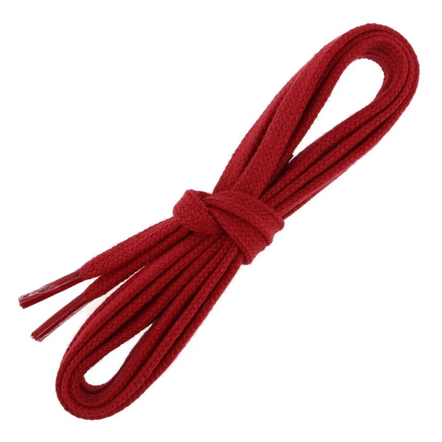 Les Lacets Français. Lacets plats et épais. SNEAKERS, Coton. Rouge Vermillon.  -