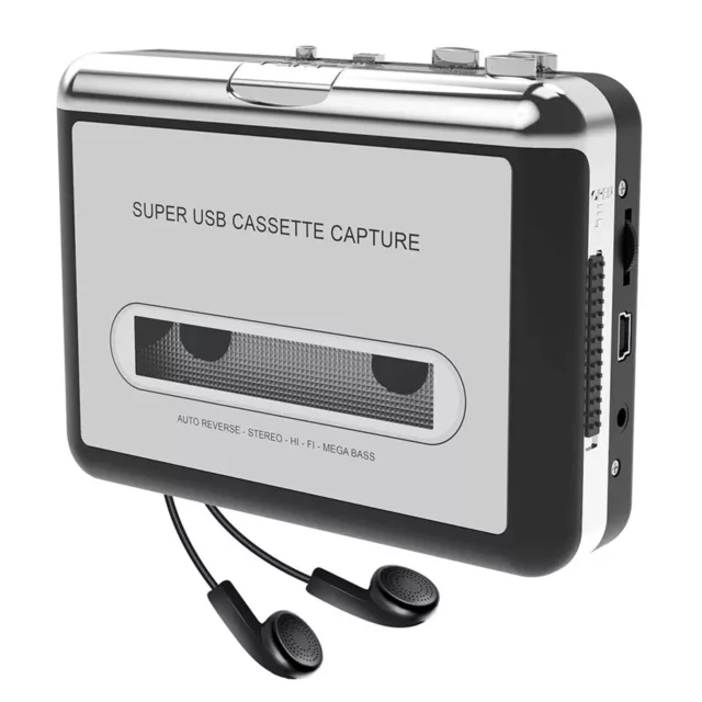 ezcap USB Capture Cassette Tape to PC MP3 Bass HiFi Audio Music Player L1Q0