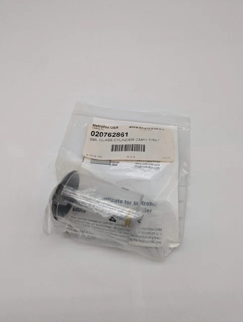 Metrohm 5 mL DU Glass Cylinder, new 61574150
