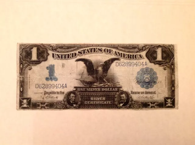 1899 $1 Silver Certificate Black Eagle - Elliot / Burke Fr 234