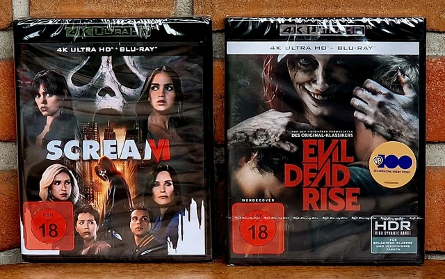 SCREAM 6 + EVIL DEAD RISE - 4k Ultra HD UHD Blu Ray NEU - OHNE NORMALE