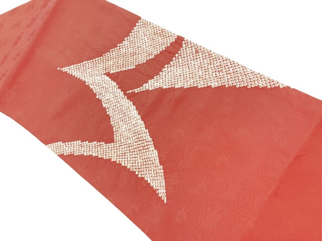 6471803: Japanese Kimono / Vintage Nagoya Obi / Shibori / Abstract Pattern