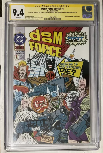 Doom Force Special #1 CGC SS 9.4 Signed 5x Walt Simonson & Others