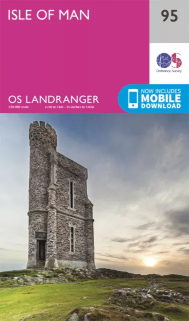 Isle of Man Landranger Map 95 Ordnance Survey Latest